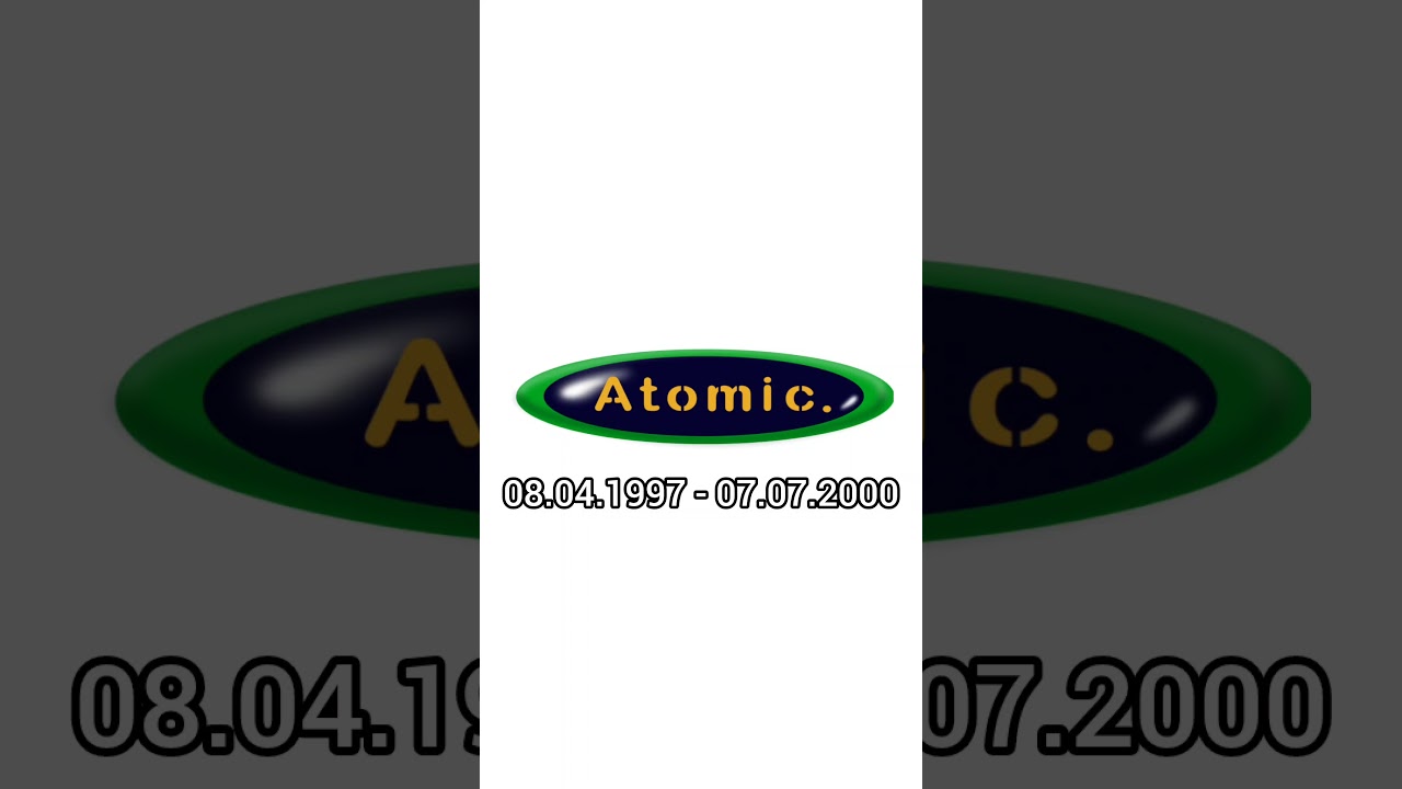 Ewolucja loga Atomic Tv 1997 - 2000