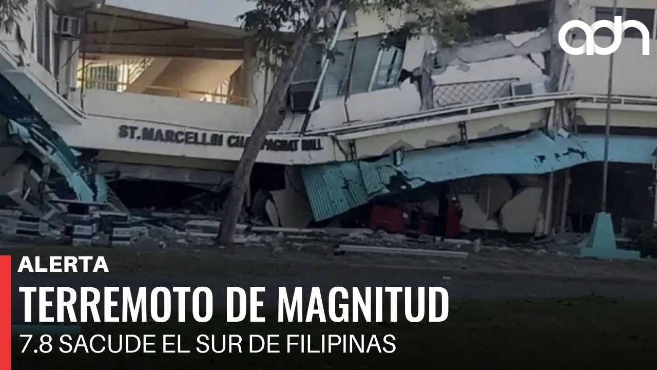 Terremoto de magnitud 7.8 sacude el sur de Filipinas