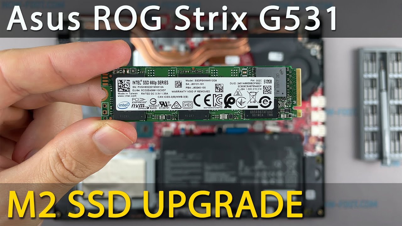 Обновление SSD-накопителя Asus ROG Strix G531 M2 — руководство по самостоятельной установке