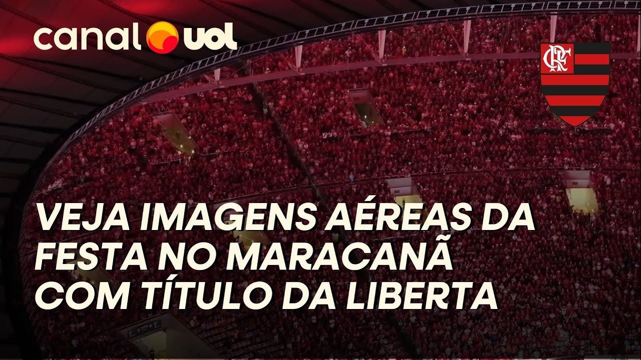 EXCLUSIVO: IMAGENS DE DRONE MOSTRAM A FESTA DO FLAMENGO NO MARACANÃ APÓS SER CAMPEÃO DA LIBERTADORES