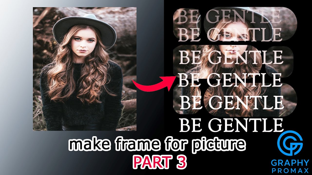 Cut Your Photo Frame into Pieces part33️⃣Creative Photoshop Tutorial! #photoshop #adobe #tutorial