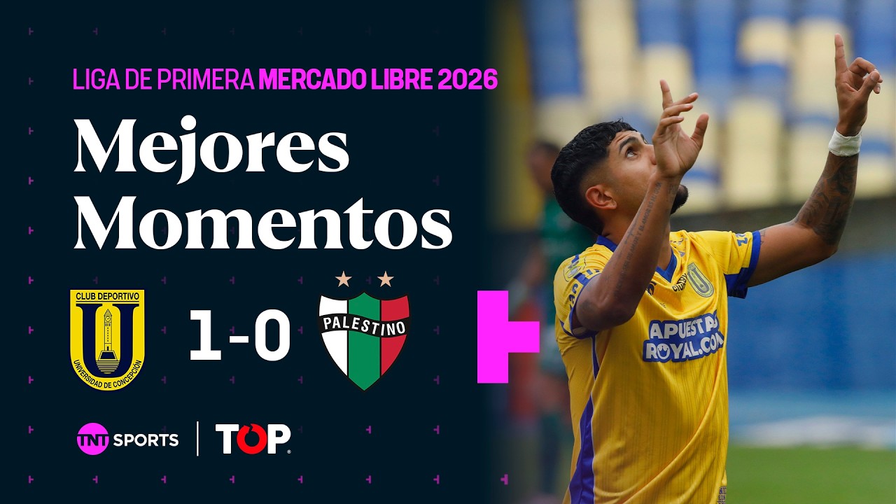 Compacto TOP | 🟡U. de Concepción 1 - 0 🟢🔴Palestino | Liga de Primera Mercado Libre 2026 - Fecha 7