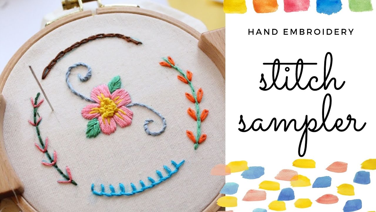 Beginner Hand Embroidery Stitch Sampler