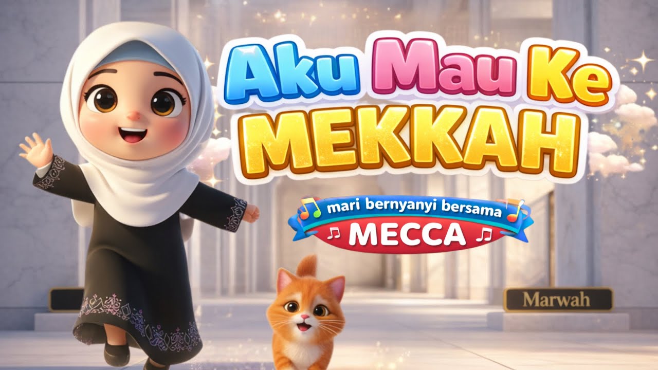 Aku Mau ke Mekkah 🕋 | Lagu Anak Islami Ceria | Belajar Haji untuk Anak Muslim