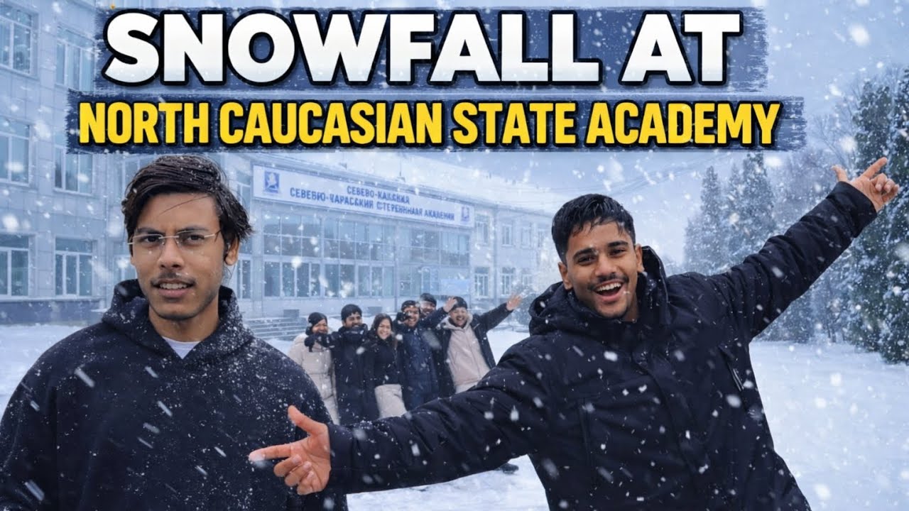 Our First Snowfall In Russia....