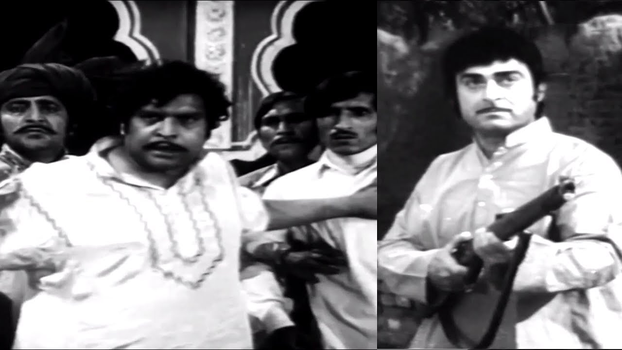 PAKISTANI FILM LEGENDS YOUSAF KHAN . IQBAL HASSAN . NAGHMA - #PakistaniFilmClip