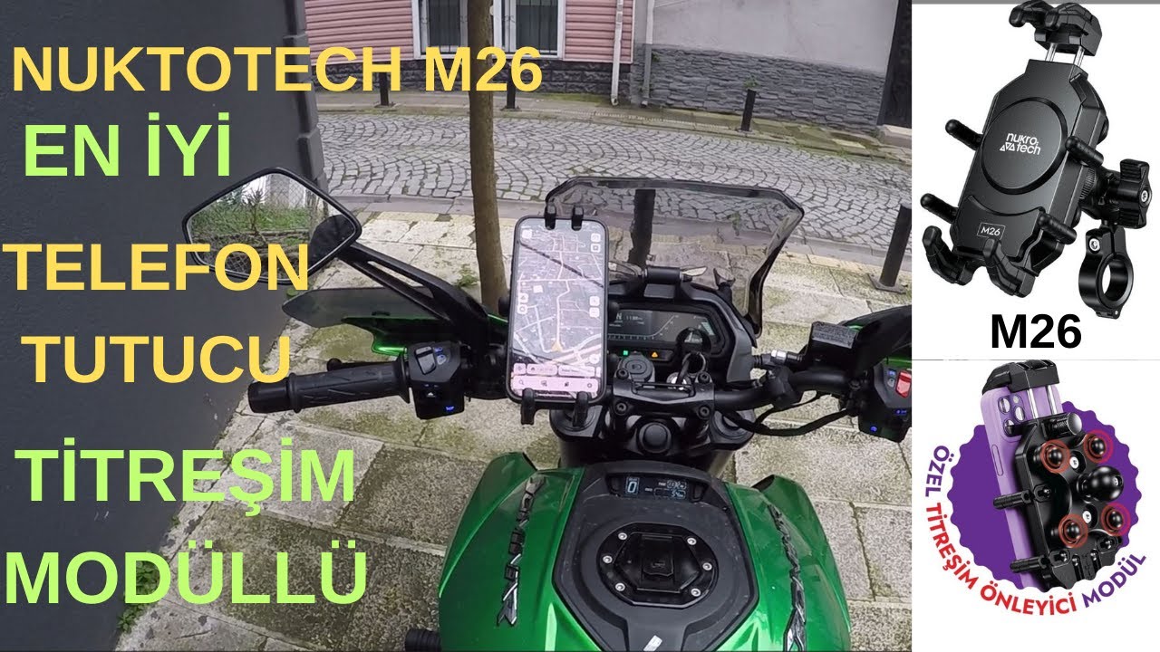 Nukrotech M26 Titreşim Modüllü Telefon Tutucu #motosiklet için En iyi Seçim Dominar 400 e Taktık