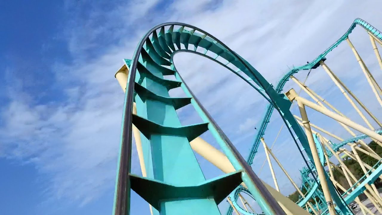 Kraken Front Seat POV 2015 FULL HD SeaWorld Orlando