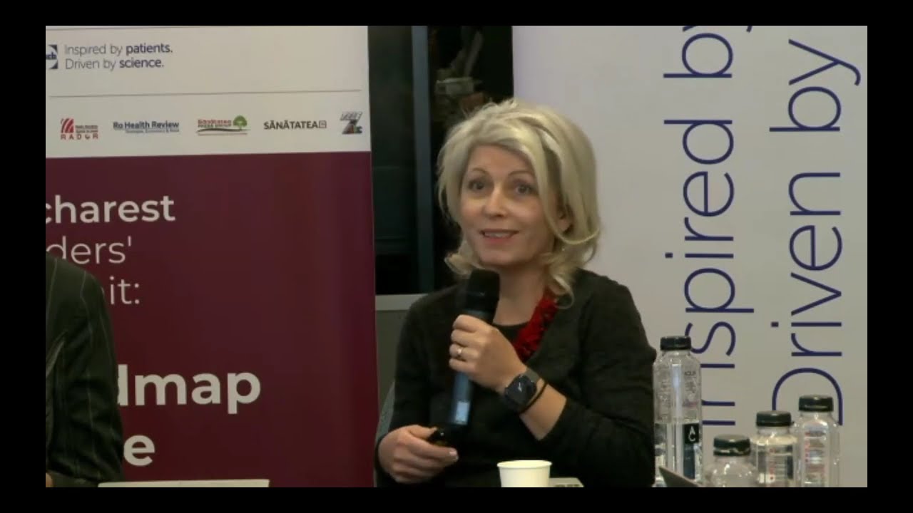 Dr. Anca Streinu-Cercel la ”Bucharest Leaders' Summit: A Roadmap to the Future