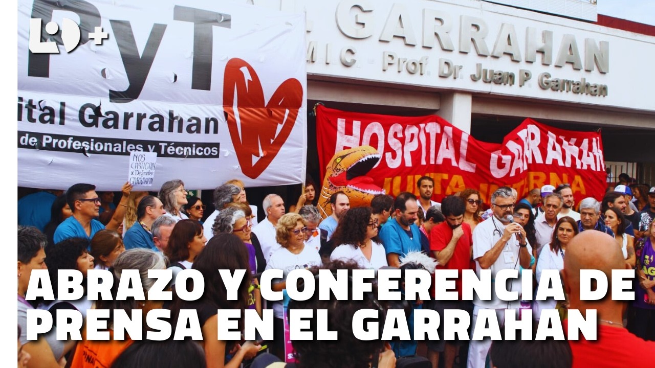 EN VIVO: Abrazo y conferencia de prensa en el Garrahan
