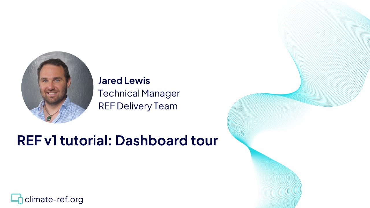 REF v1 tutorial: Dashboard tour