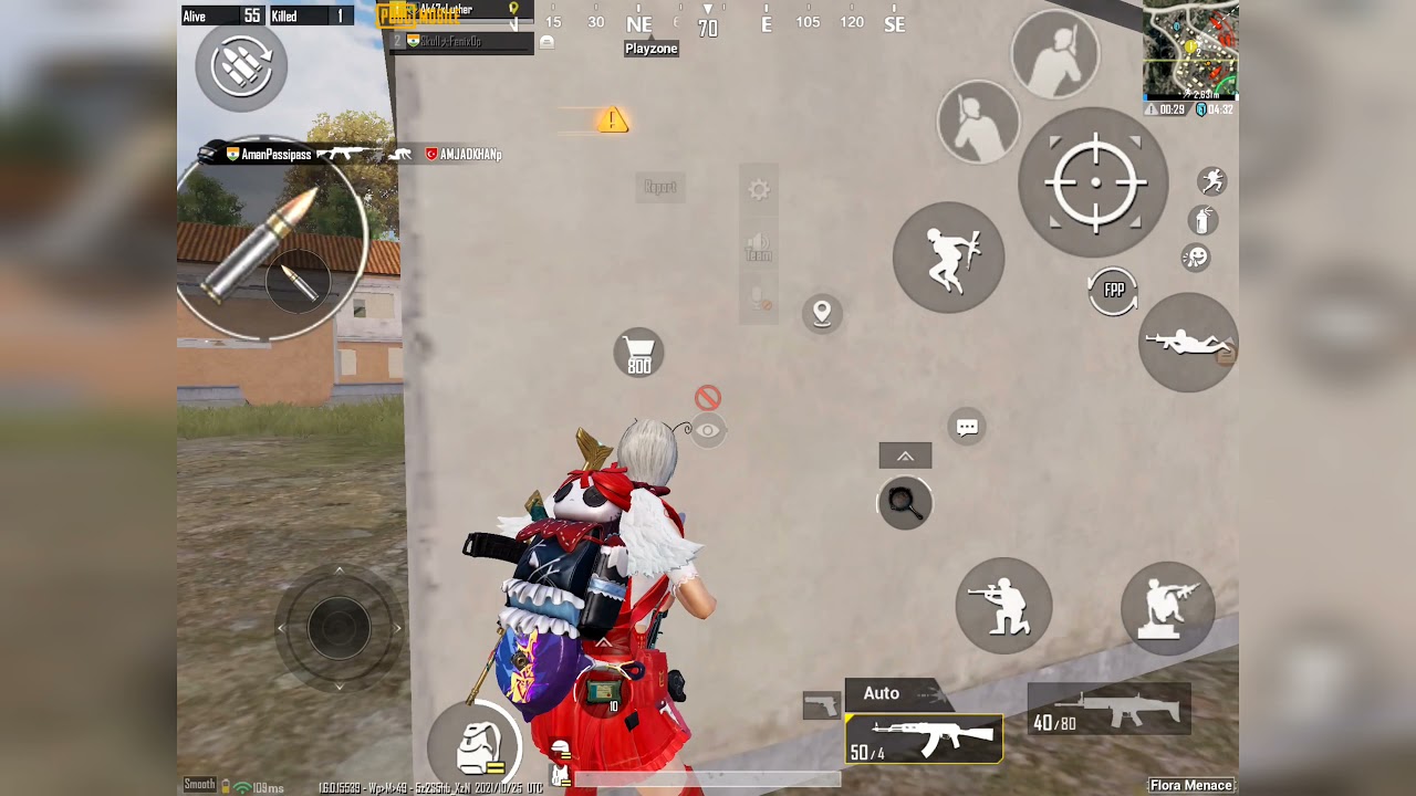 1 v 4 #bgmi