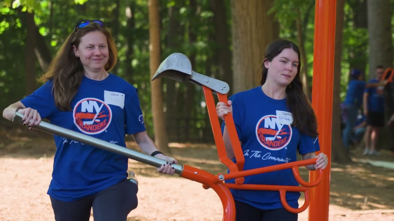 New York Islanders Partner with KABOOM! and YMCA to Build a Playground for the Community