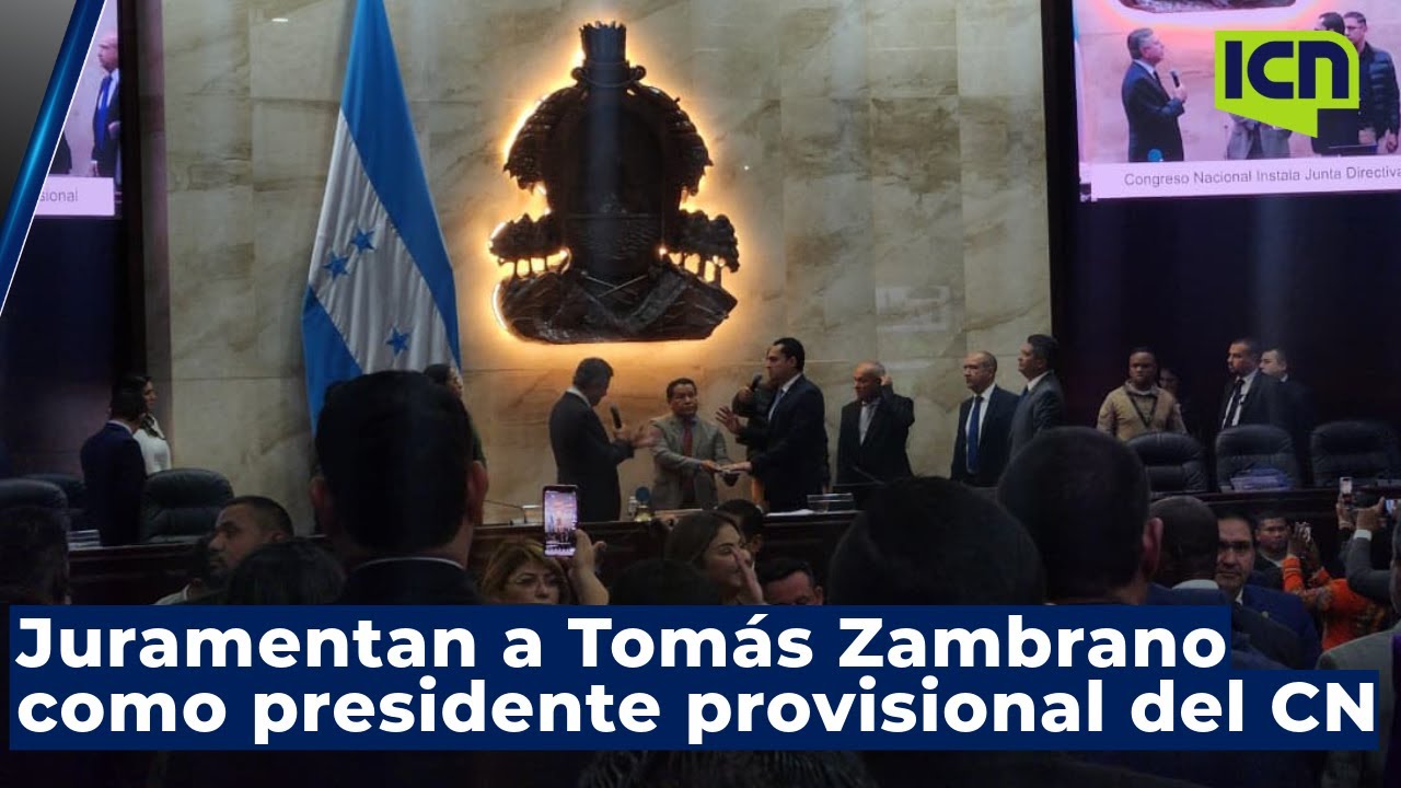 Juramentan a Tomás Zambrano como presidente provisional del Congreso Nacional
