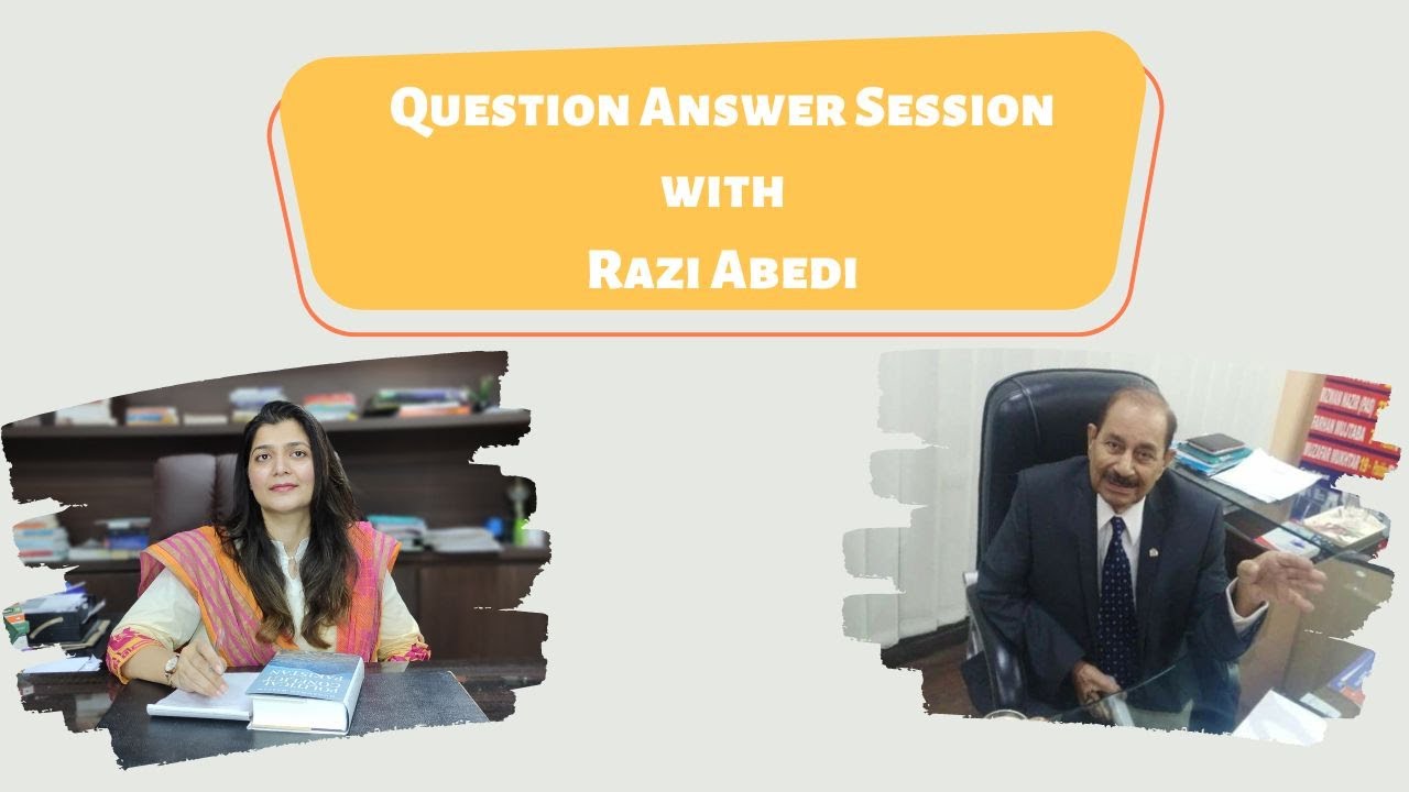Fatima Batool In Conversation With Prof. Razi Abedi