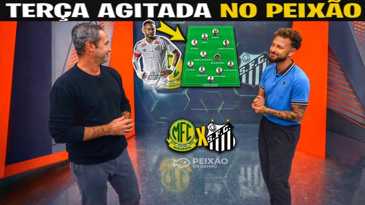 🚨 GLOBO ESPORTE: SANTOS HOJE❗NEYMAR FORA DO JOGO + ESCALAÇÃO CONTRA O MIRASSO❗NOTÍCIAS DO SANTOS