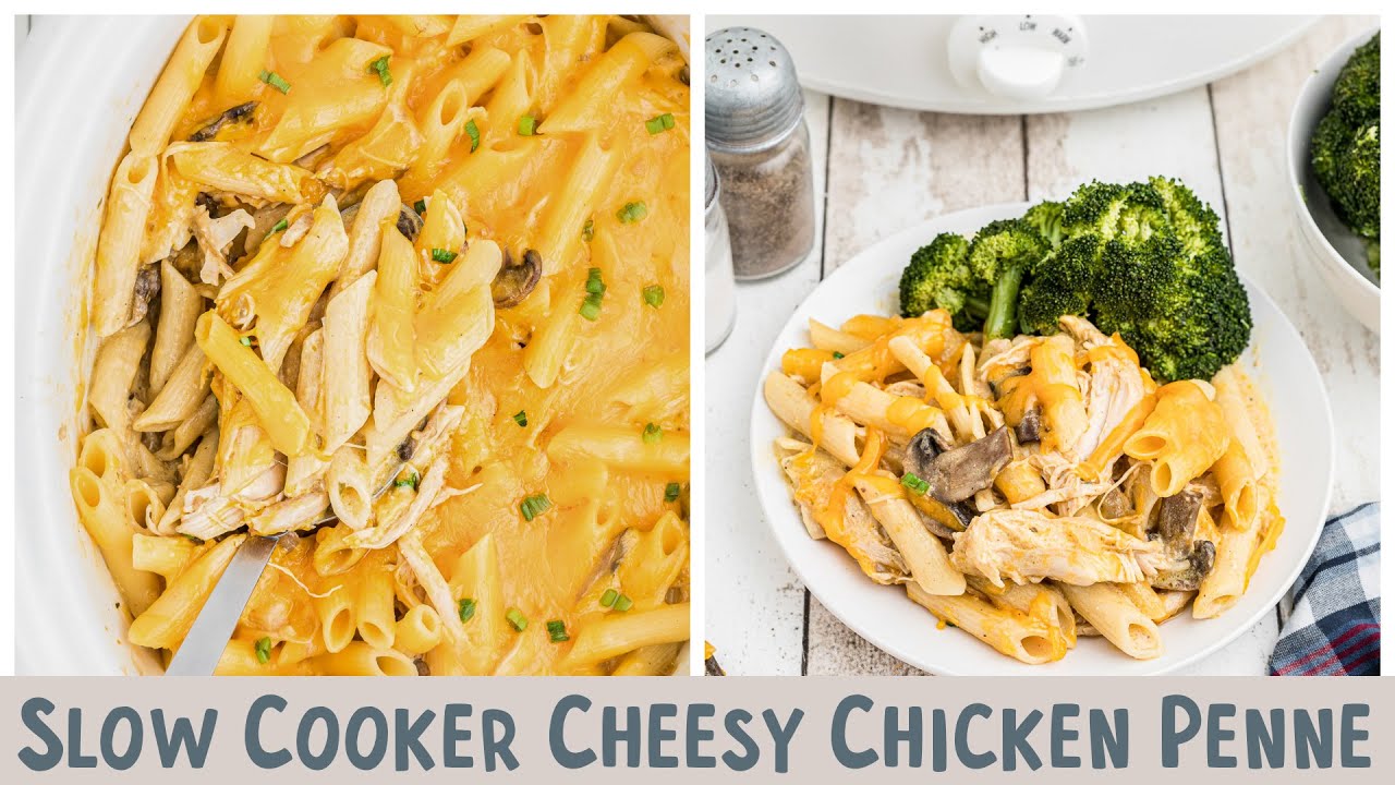 🧀🐔 Slow Cooker Cheesy Chicken Penne: Kid-Friendly, Creamy, and Delicious! 🍝✨