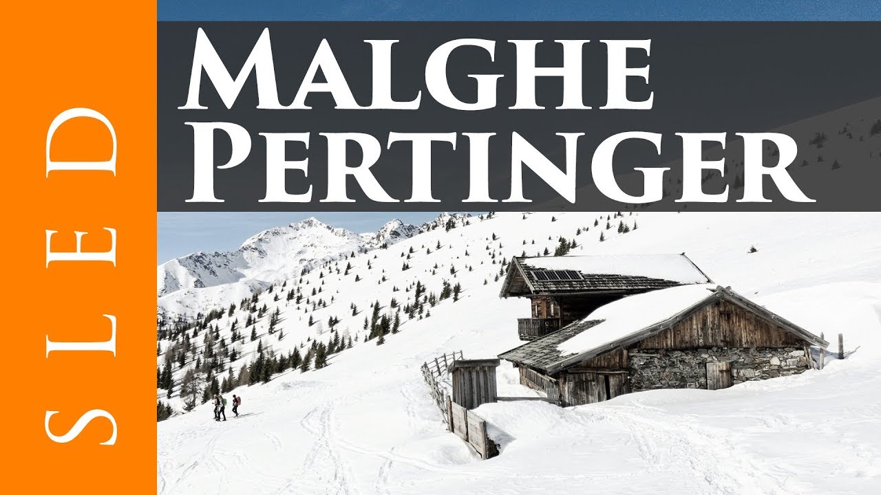 In slittino dalle Malghe Pertinger in Val Pusteria