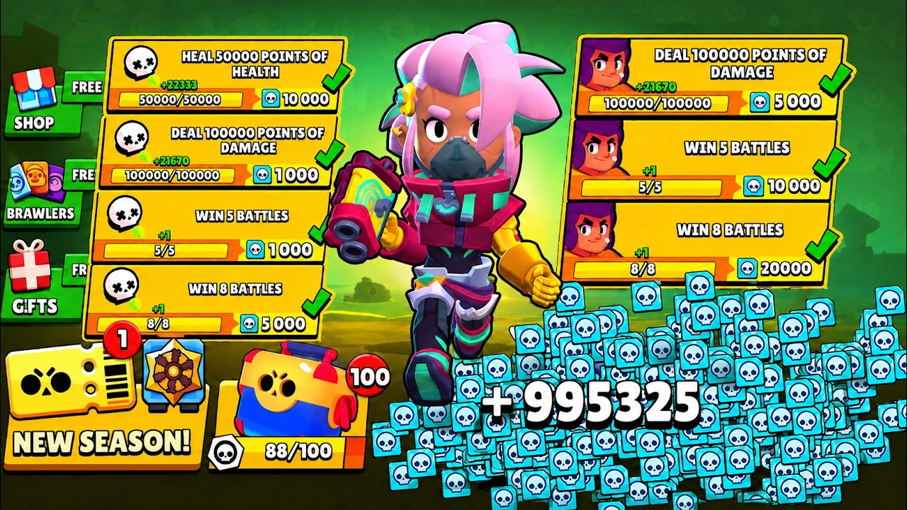 🌍 ПОТРЯСАЮЩИЙ РЕКОРД! +995 325 КРЕДИТОВ ЗА КАЖДЫЙ КВЕСТ! ✅🔥 НОВОЕ ОБНОВЛЕНИЕ BRAWL STARS 🚨