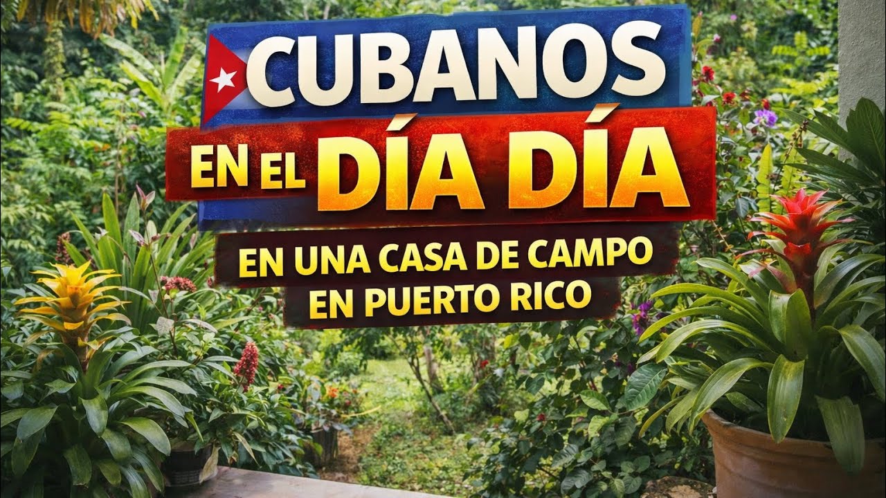El día día de unos cubanos, viviendo en una casa de campo en Puerto Rico