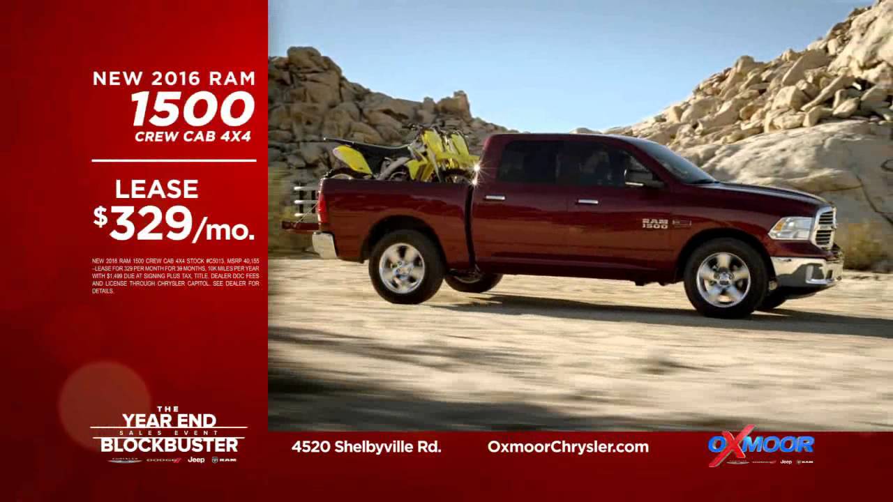 Year End Blockbuster Event at Oxmoor Chrysler Dodge Jeep Ram