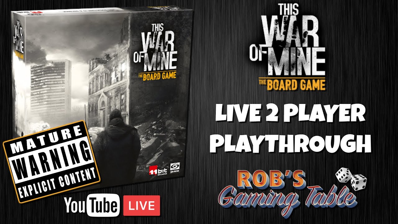 This War of Mine Board Game Playthrough (WARNING: Mature Themes)