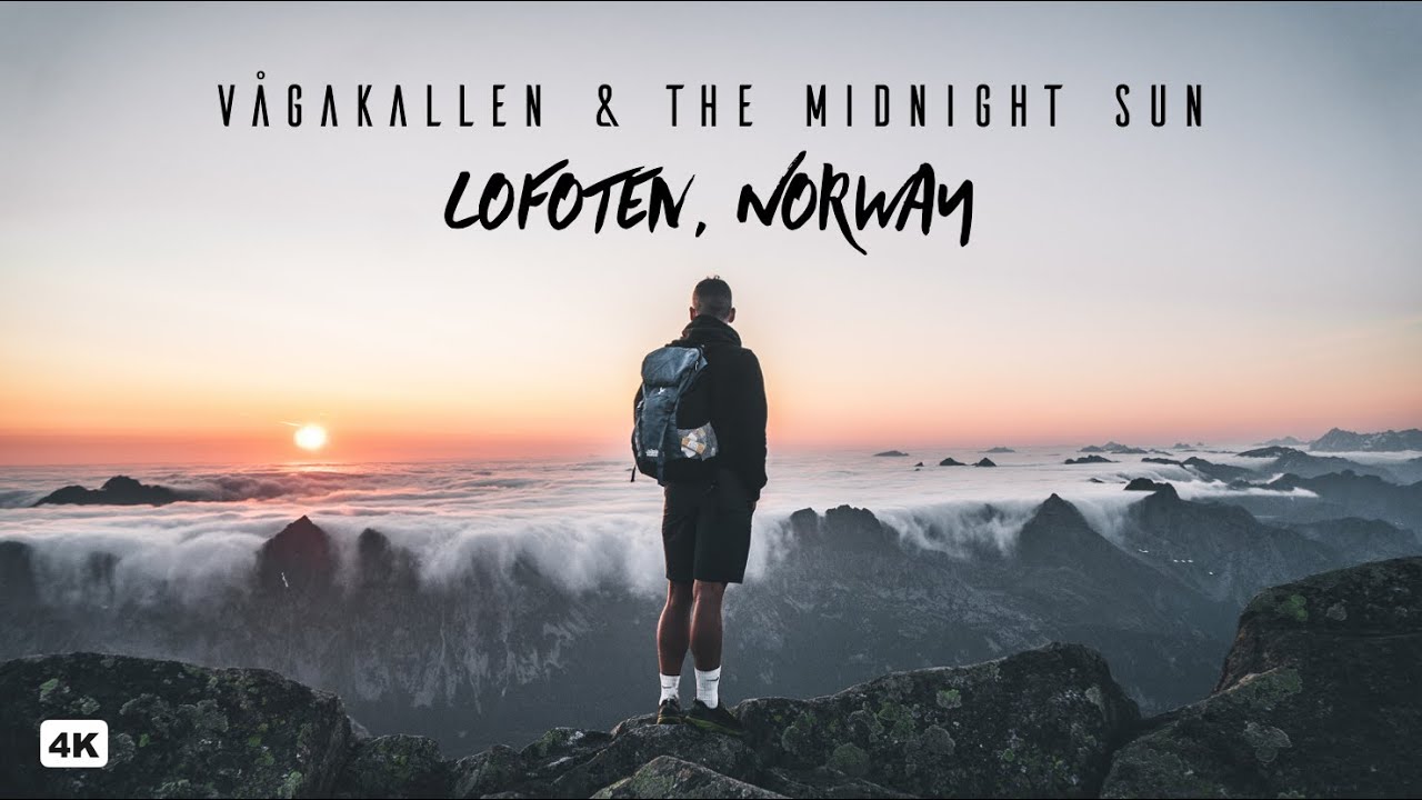 Vågakallen & the Midnight Sun - Lofoten Islands, Norway (4k)