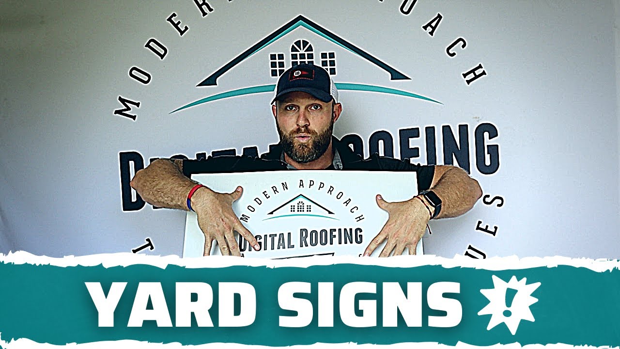 Roofing Leads:  This Yard Sign Strategy Made Me Millions