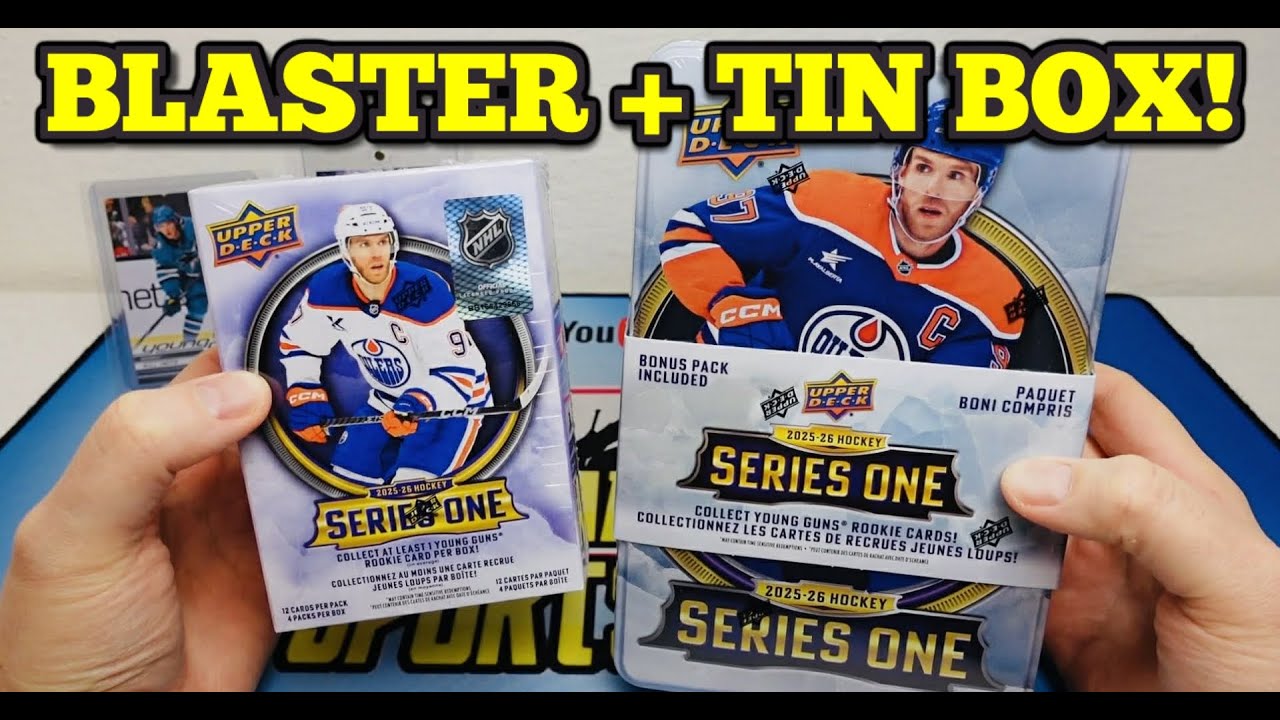 Nový Blaster + Tinka/Plechovka! 🔥 2025-26 Upper Deck SERIES 1! Hokejové kartičky NHL! Unboxing!