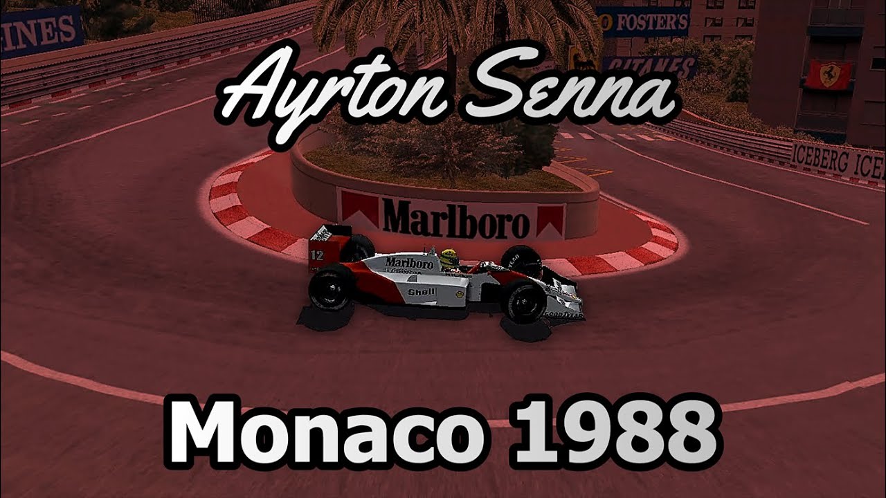 Ayrton Senna Onboard Monaco 1988 - F1 Challenge 99-02