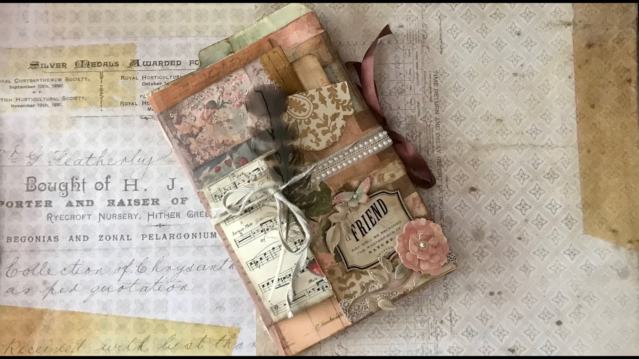 STACKED ENVELOPE JUNK JOURNAL PT. 1:  Make a Junk Journal from Recycled File Folder and Envelopes