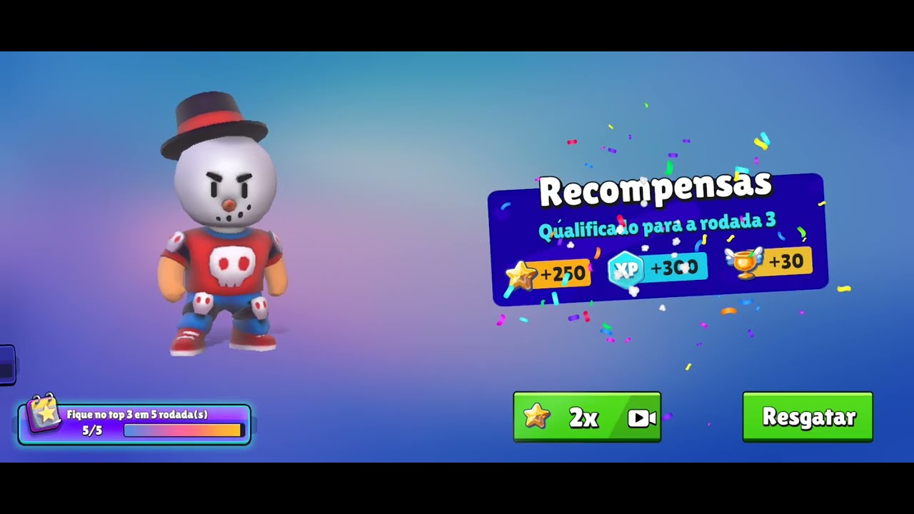 Larry joguei com ele nessa gameplay de Stumble Guys 