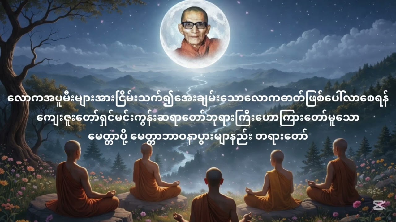 မေတ္တာပို့ မေတ္တာဘာဝနာပွားများနည်းတရားတော် မင်းကွန်းဆရာတော်ဘုရားကြီး