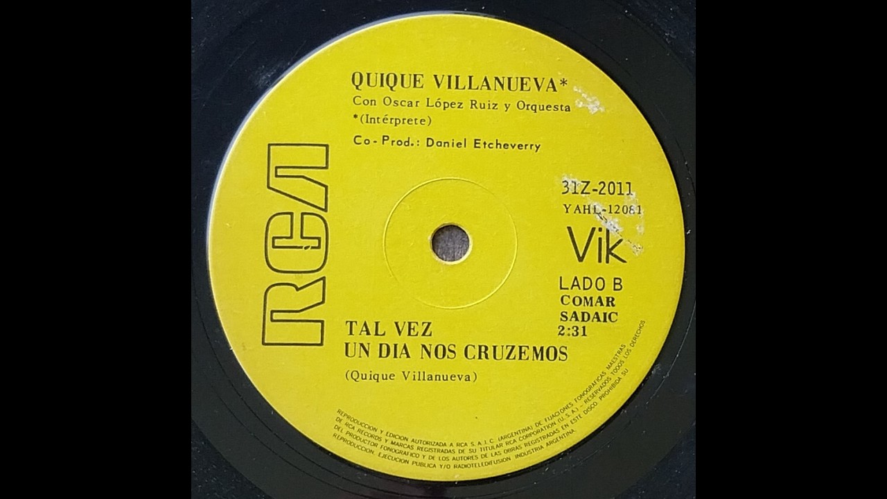 Quique Villanueva-Tal vez un dia nos cruzemos (Lado B)