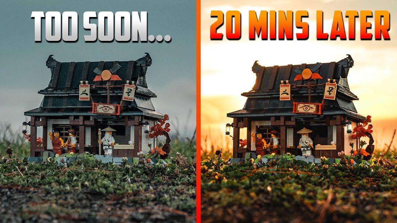 Same LEGO Shot, 20 Minutes Apart - LEGO PHOTOGRAPHY BTS