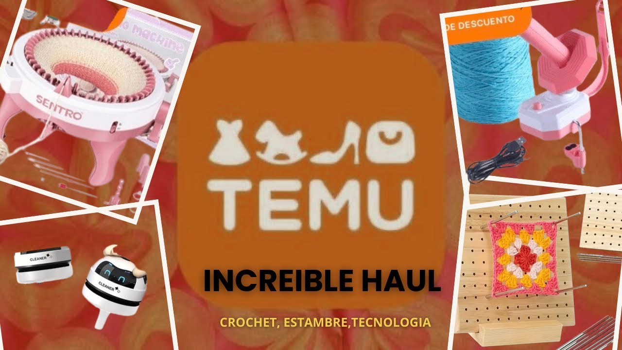¡INCREÍBLE HAUL TEMU 🧶 CROCHET, GANCHOS, ESTAMBRE Y MÁS CON SUPER PRECIOS! TEMPORADA 2025 