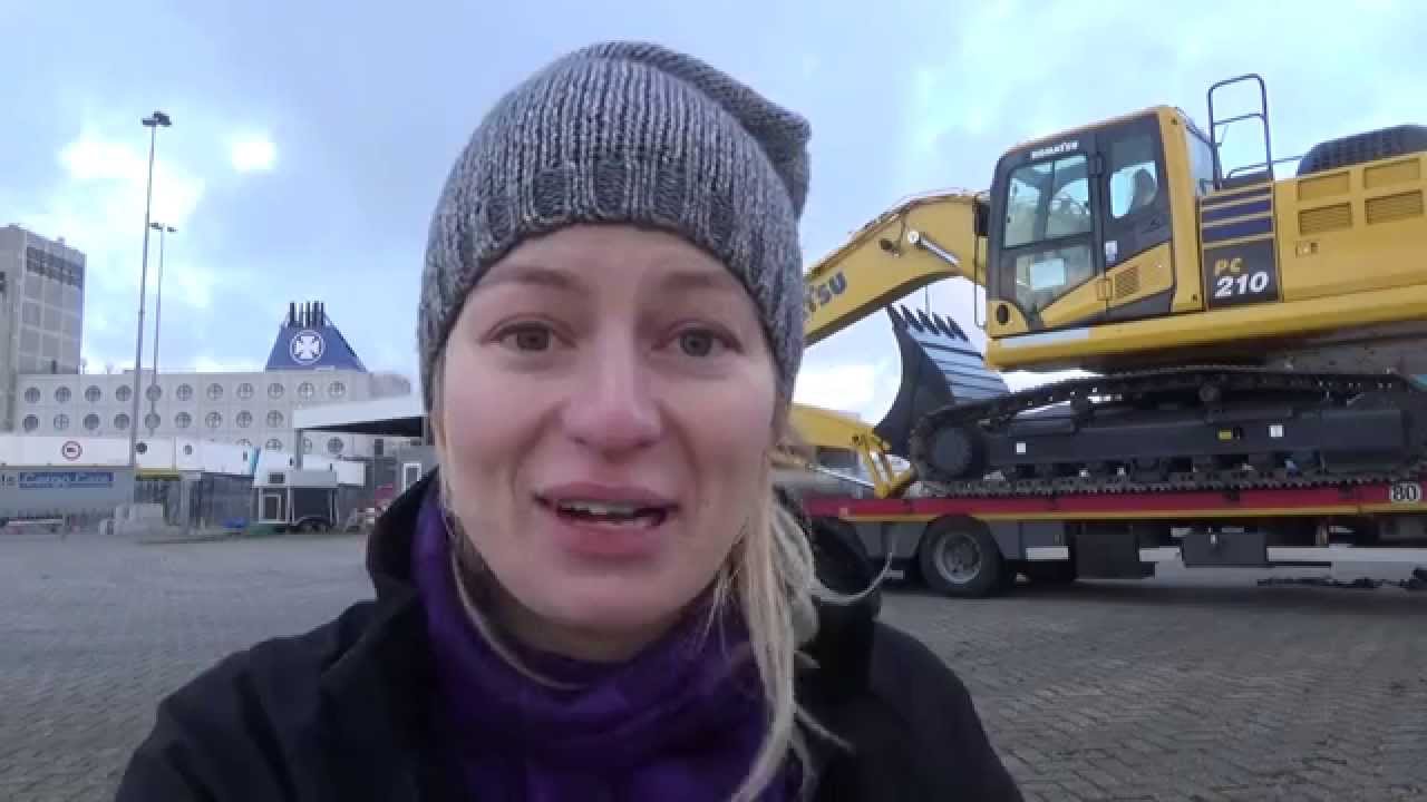 Trucking Girl - Załadunek koparki KOMATSU PC210, Loading of the KOMATSU PC210 excavator ep. 41