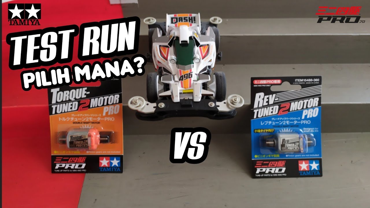 TEST RUN TORQUE TUNED VS REV TUNED MOTOR PRO | ミニ四駆 TAMIYA STB PRO