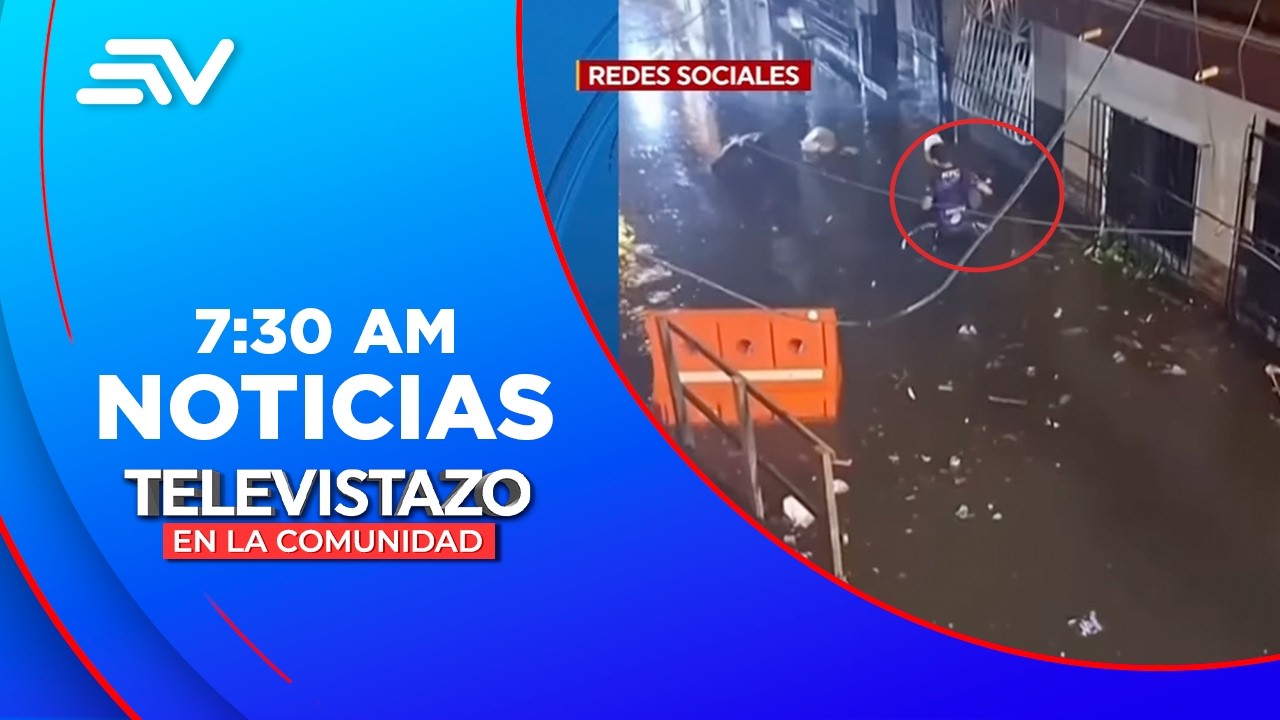 Sauces: El intenso aguacero dejó calles inundadas en la etapa seis | Televistazo | Ecuavisa