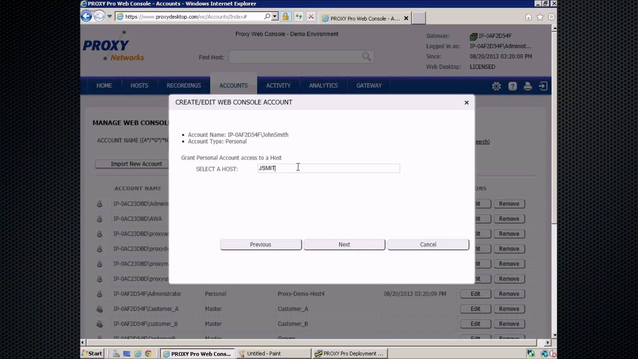 Personal Accounts - End users/employees can use Proxy too!