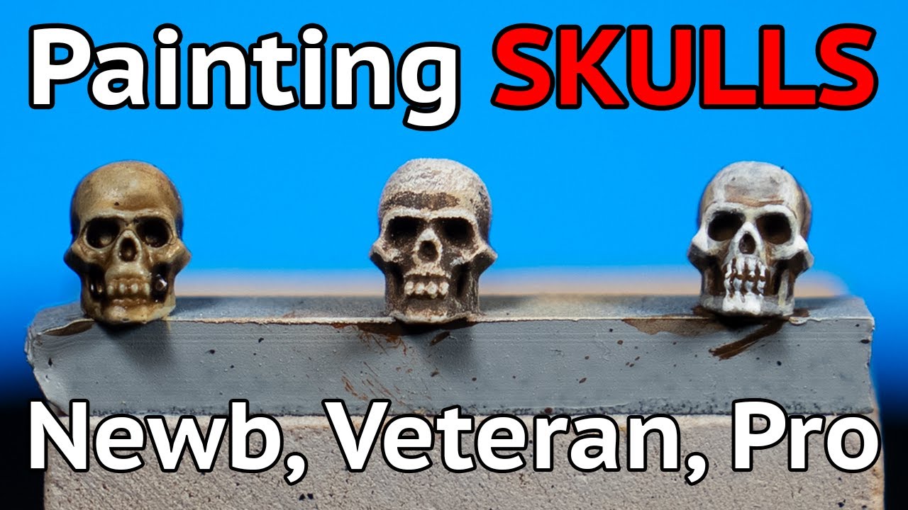 3 Styles of Painting Skulls for Newbs, Veterans and Pros