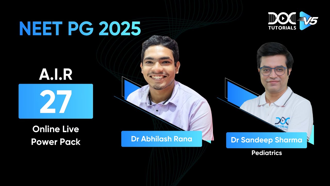 NEET PG 2025 A.I.R. 27 | Dr Abhilash Rana Shares his Success Story With Dr Sandeep Sharma