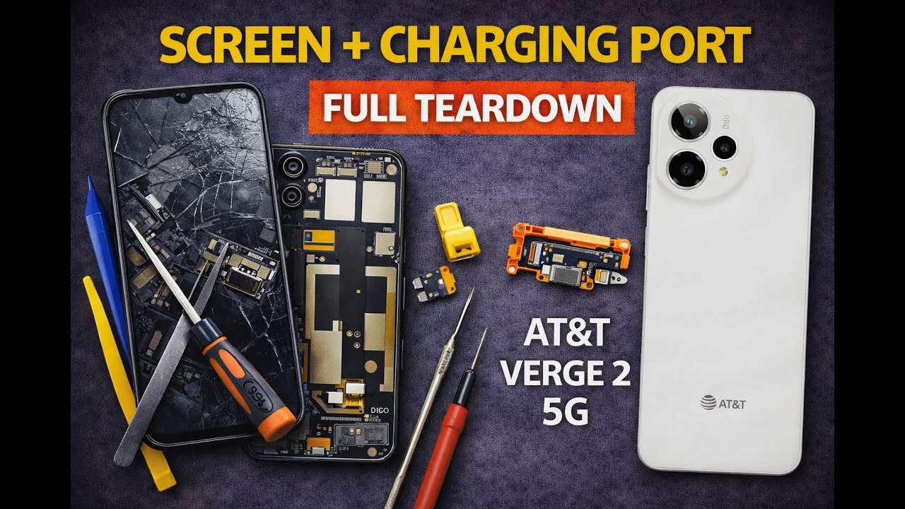 AT&T Verge 2 5G (SN333A) Teardown, Screen & Charging Port Replacement | Repair Guide