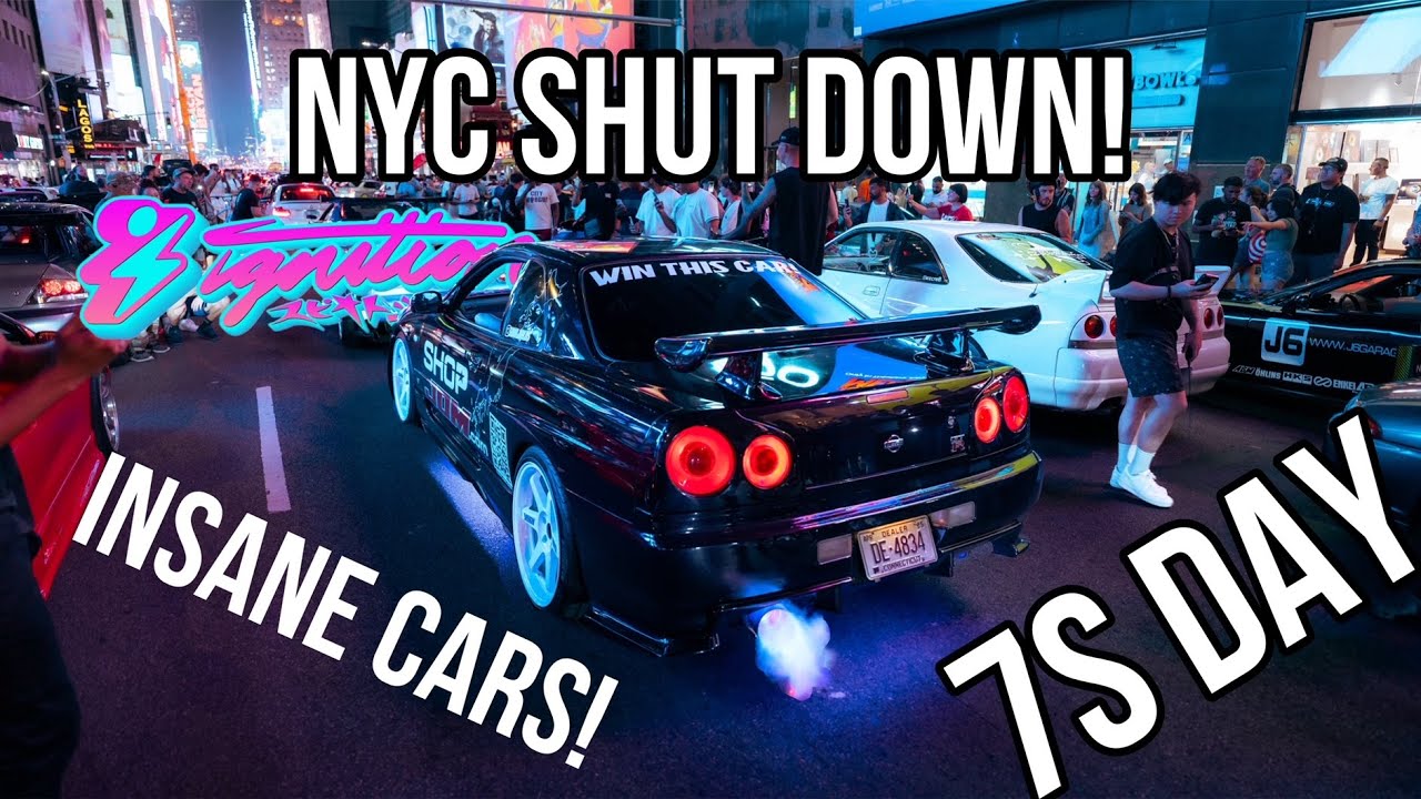 INSANE CAR MEET shuts down NYC! | 7s Day
