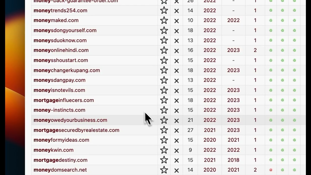 Expired Domains - searching by keywords