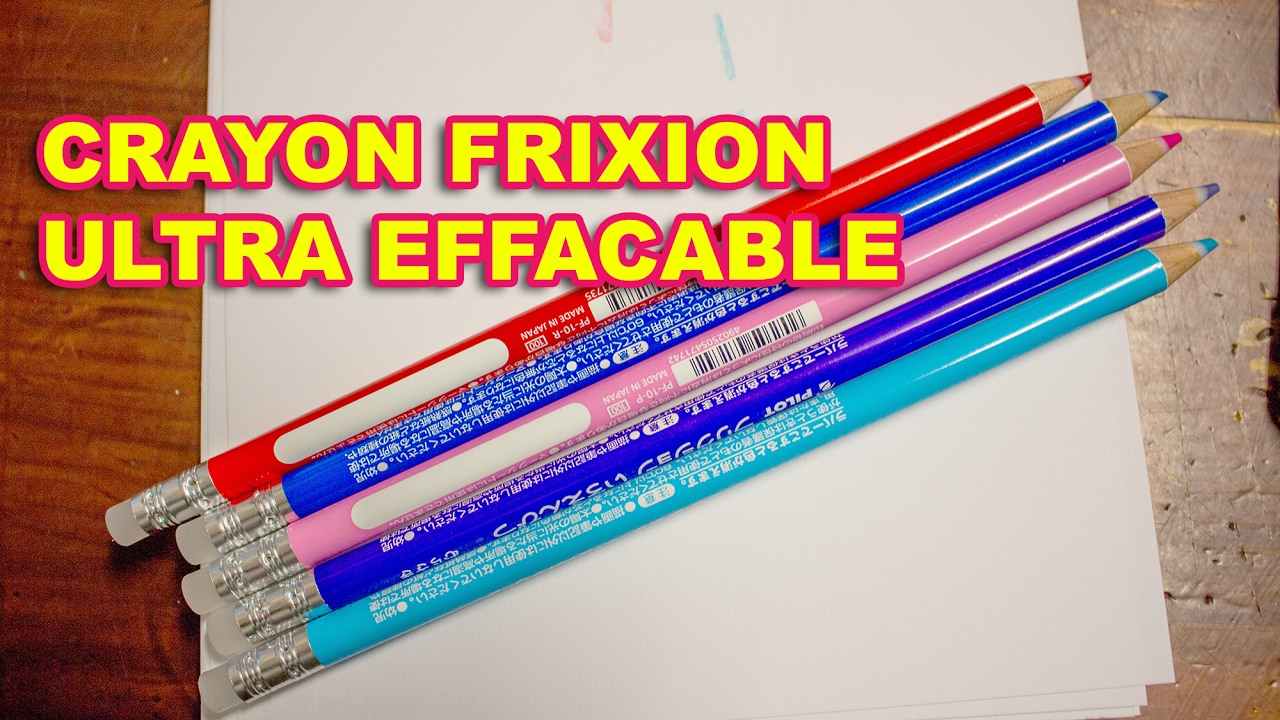 Présentation du Crayon Frixion ultra effacable
