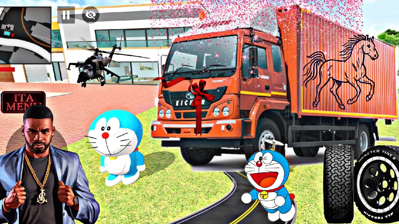 💥🤯Doremon purchase Big truck🚛 for Franklin💥🤯 Indian Theft Auto simulator 💥🤯 Game video 🤯💥🎮