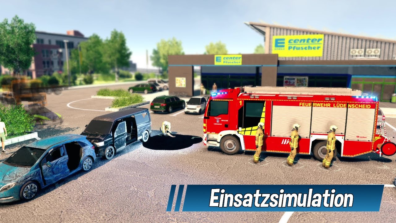Emergency 20 L&uuml;denscheid ★ Verkehrsunfall &ndash; &Ouml;l binden & Gaffer entfernen! 🚒🚓💥