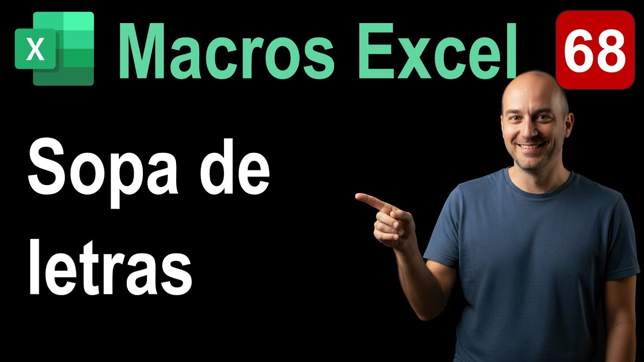 68. Curso Macros en Excel. Sopa de letras.