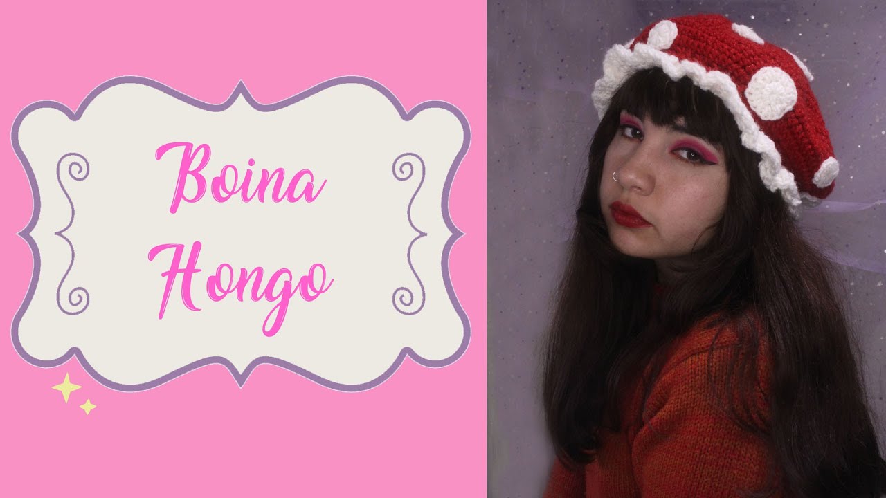 Tutorial crochet | Boina diseño hongo